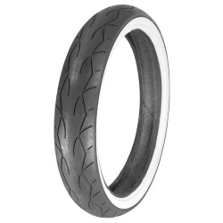PartzBiz HD MU50904 - Vee Rubber 50904 Twin VRM302 White Wall 180/50-18 ล้อยางหลัง harley bagger chopper custom