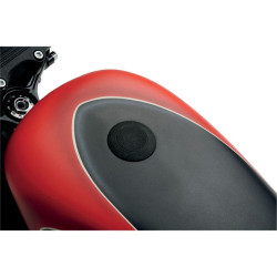 PartzBiz HD DS07030460 - Wrinkle Black Vented Pop Up Screw In Gas Cap for Harley L96-15 2.36" OD | 0703-0460