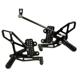 PartzBiz HD TR573499 - Vortex RS265K ที่วางเท้าแบบปรับได้สีดำ V2 2007 - 2018 CBR600RR 1623-0121 16230121