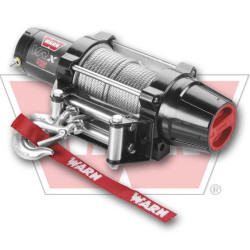 PartzBiz HD WP619-101029 - Warn VRX 101045 4500 ปอนด์ 12V Winch W/50 'เชือกลวดสำหรับOffroad ATV 4 Wheeler 374735 4505-0710 45050710