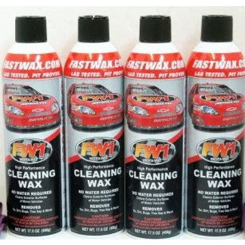 PartzBiz HD: 4400532-Waterless Wash & Wax Fastwax FW1 Spray Can Removes Cleans Tar Dirt Bugs 4 Pack - FW1