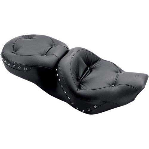 PartzBiz HD: 4400542-Mustang Regal Style Black Studded One Piece Ultra Touring Seat 97-07 FLHR FLHX | 75466 PartzBiz HD: 4400542-Mustang Regal Style Black Studded One Piece Ultra Touring Seat 97-07 FLHR FLHX | 75466