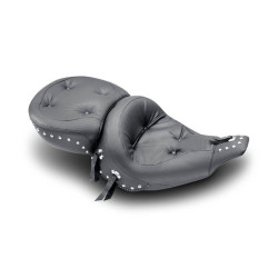 PartzBiz HD MD75555 - เบาะมัสแตง Wide Regal Style Chrome Studded Touring Seat Harley FLHT FLT 91-96 | 75555 PartzBiz HD MD75555 - เบาะมัสแตง Wide Regal Style Chrome Studded Touring Seat Harley FLHT FLT 91-96 | 75555