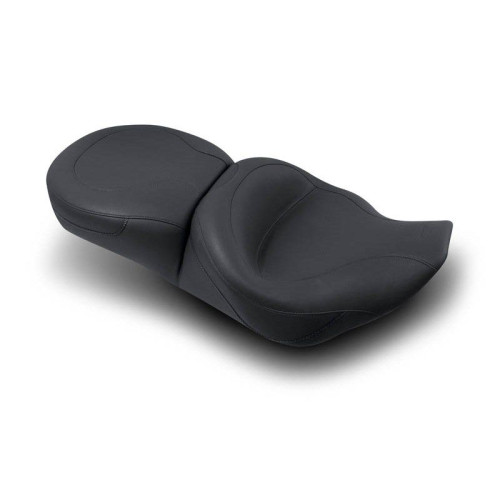 PartzBiz HD: 4400509-Mustang Smooth Style ไม่มีหมุด One Piece Ultra Touring Seat 97-07 FLHR FLHX | 75464