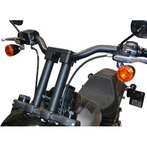 PartzBiz HD: 4400469-Wild 1 One WO910GB สีดำเงา 10 ” Savage Chubby Billet Riser 1 1/4” บาร์ 0602-1106 06021106