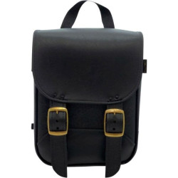 PartzBiz HD DS35030065 - Willie & Max Black Brass Monkey Sissy Bar Backrest Bag 8 x 10 x 4.5 Universal