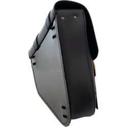 PartzBiz HD DS35011732 - Willie & Max Black Swing Arm Bag Synthetic Leather Triangulated Swingarm Fit 