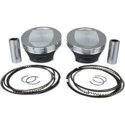 PartzBiz HD DS09031594 - Wiseco K0211PS Tracker 106" Forged 10.5:1 Piston Kit 07-17 Harley-Davidson Twin Cam performance power upgrade replacement parts