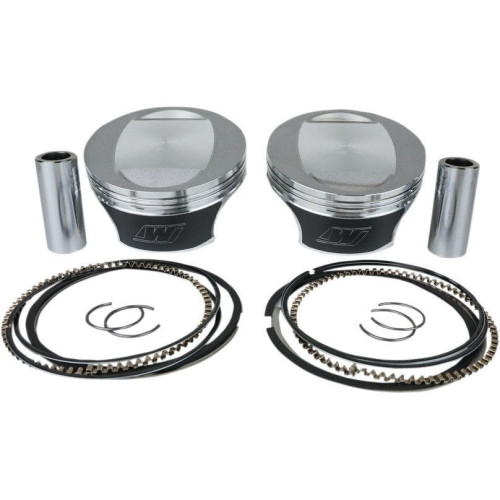PartzBiz HD: 4400416-Wiseco K0211PS Tracker 106 ” Forged 10.5:1 Piston Kit 07-17 Harley-Davidson Twin Cam อัพเกรดอะไหล่ทดแทน