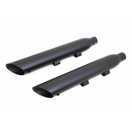 PartzBiz HD: 4400342-Wyatt Gatling Black Slash Tip Sip-On Muffler Set 30-0569 Harley Sportster 14-20