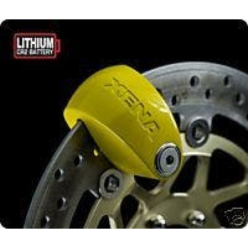 PartzBiz HD: 4400355-Xena Yellow Motorcycle Disc Lock XX6 6MM Pin 120DB | 100102