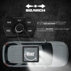 PartzBiz HD XK-XK-SAR-3 - XK Glow 360 SAR Light Bar System ระบบไลท์บาร์ 52” เท่านั้น กันน้ำ XK-SAR-3