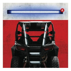 PartzBiz HD XK-XK052002-4B - XK Glow Plug-And-Play Emergency Strobe Light Series สีฟ้า 4 ชิ้น XK052002-4B