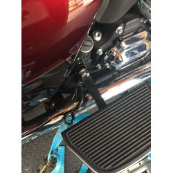 PartzBiz HD YEL-HF-RBOTD - Yelvington USA Black Rear Tie Down Brackets for Harley Touring 93-18