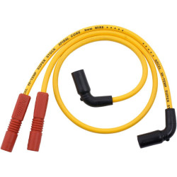 PartzBiz HD 171111Y - Accel 8mm Yellow Spark Plug Wire Set for Harley Touring FLHT/FLHX/FLTR 09-15 | 171111-Y