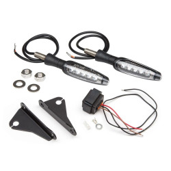 PartzBiz HD WP960-9601 - Yoshimura 072BGLTSR ชุดสัญญาณไฟเลี้ยว LED สีเหลืองอำพันด้านหลัง Universal 12V 2040-2201 20402201