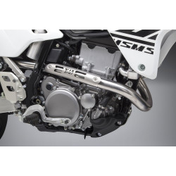 PartzBiz HD WP960-2411 - Yoshimura RS-2 Aluminum Sleeve Stainless Full Exhaust System DRZ 400 SM 00-19 supermoto motard super moto motorcycle diamond shape large core cone header  197987 216600C350