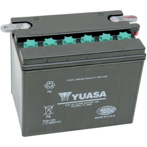 PartzBiz HD: 4400182-Yuasa Conventional Battery 12V 29Ah YHD-12 YUAM22H12TWN Rep OE 63783-00 66007-83