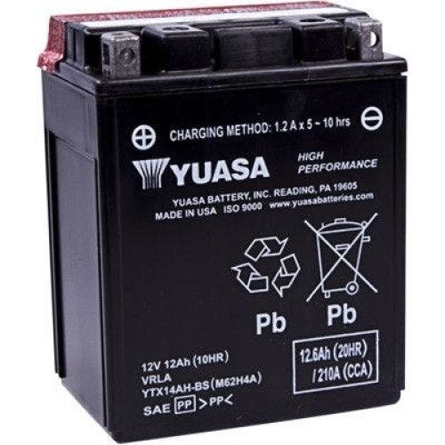 PartzBiz HD: 4400192-ยัวซ่า YTX14AH-BS ประสิทธิภาพสูง AGM บำรุงรักษาฟรีแบตเตอรี่รถเอทีวีรถจักรยานยนต์ YUAM62H4A รถจักรยานยนต์ฮาร์เลย์ฮอนด้าจอห์นเดียร์คาวาซากิโพลาริสชัยชนะยามาฮ่าทดแทนอัพเกรด PartzBiz HD: 4400192-ยัวซ่า YTX14AH-BS ประสิทธิภาพสูง AGM บำรุงรักษาฟรีแบตเตอรี่รถเอทีวีรถจักรยานยนต์ YUAM62H4A รถจักรยานยนต์ฮาร์เลย์ฮอนด้าจอห์นเดียร์คาวาซากิโพลาริสชัยชนะยามาฮ่าทดแทนอัพเกรด