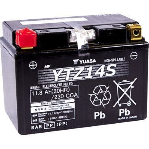 PartzBiz HD: 4400166-Yuasa YUAM72Z14 ประสิทธิภาพสูง AGM บำรุงรักษาฟรีแบตเตอรี่รถจักรยานยนต์ Harley เปลี่ยนอัพเกรดที่ดีที่สุดสำหรับ 581383 YTZ14S PartzBiz HD: 4400166-Yuasa YUAM72Z14 ประสิทธิภาพสูง AGM บำรุงรักษาฟรีแบตเตอรี่รถจักรยานยนต์ Harley เปลี่ยนอัพเกรดที่ดีที่สุดสำหรับ 581383 YTZ14S