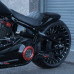 PartzBiz HD: 190314765-Transparent Derby Cover For '19-later Softail 114 Model 2018 Sport Glide - Blue PartzBiz HD: 190314765-Transparent Derby Cover For '19-later Softail 114 Model 2018 Sport Glide - Blue
