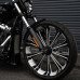PartzBiz HD: HLHX401-1-Hoprousa Motorcycle Fender,Gloss Black Short Front Fender Compatible with 2013+ Harley Davidson Softail BREAKOUT FXBR - Gloss black For 21x3.5 PartzBiz HD: HLHX401-1-Hoprousa Motorcycle Fender,Gloss Black Short Front Fender Compatible with 2013+ Harley Davidson Softail BREAKOUT FXBR - Gloss black For 21x3.5