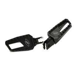 PartzBiz HD SF-FC-02-B - Apex Edge Harley Road Glide Foot Pegs | Kraus Moto