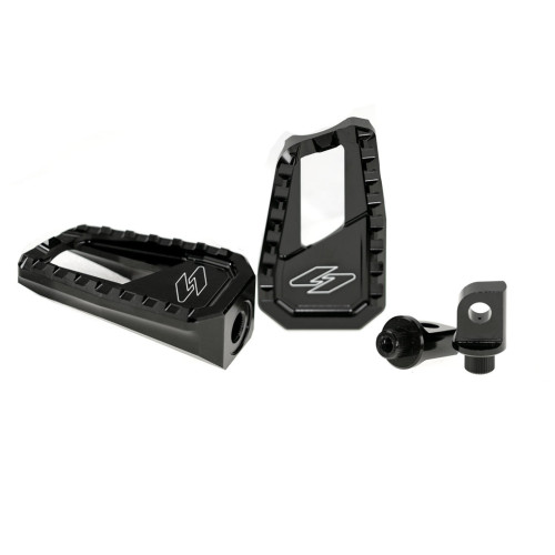 PartzBiz HD: UN-FC-01-B-Apex Edge Universal Foot Pegs | Set of 2 | Kraus Moto