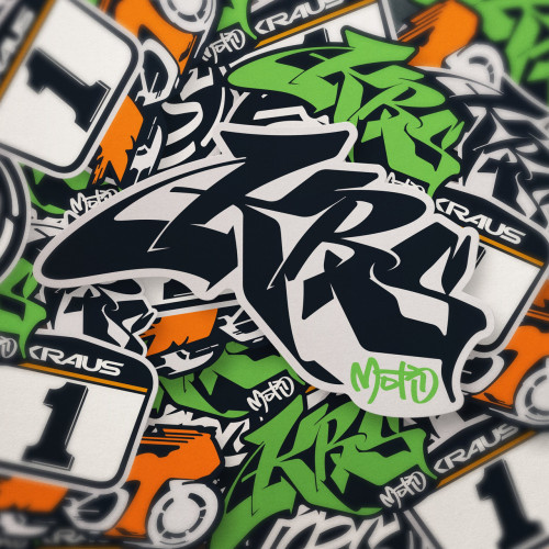 PartzBiz HD: swg-sts-002-Kraus Moto Matte Finish Vinyl Stickers | Kraus Moto