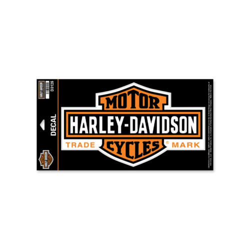 PartzBiz HD: 5000123-สติ๊กเกอร์ Harley Davidson/Aufkleber Long Bar & Shield D3125