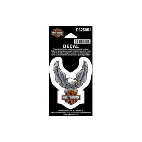 PartzBiz HD: 5000217-Harley-Davidson Decal/Aufkleber Up Wing Eagle สีเงิน XS D328061