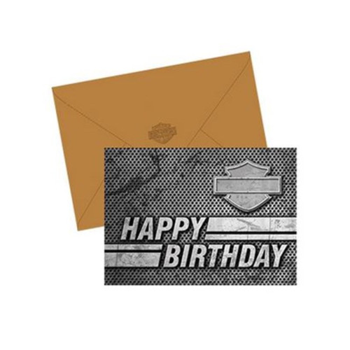 PartzBiz HD: 5000311-Harley-Davidson Birthday Card Hdl-20051 Black White PartzBiz HD: 5000311-Harley-Davidson Birthday Card Hdl-20051 Black White