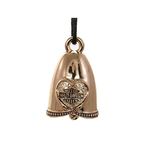 PartzBiz HD: 5000351-Harley-Davidson RIDE BELL Rose Gold Heart ระฆังนำโชค HRB089