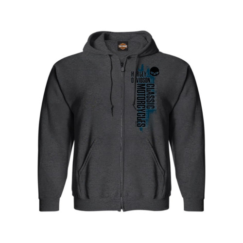 PartzBiz HD: 5901162-Harley-Davidson Elite HD Zip ตัวแทนจำหน่ายเสื้อมีฮู้ดผู้ชาย R004475