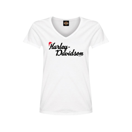 PartzBiz HD: 5901234-Harley-Davidson เสื้อตัวแทนจำหน่ายผู้หญิง Santa Hat R004715 PartzBiz HD: 5901234-Harley-Davidson เสื้อตัวแทนจำหน่ายผู้หญิง Santa Hat R004715