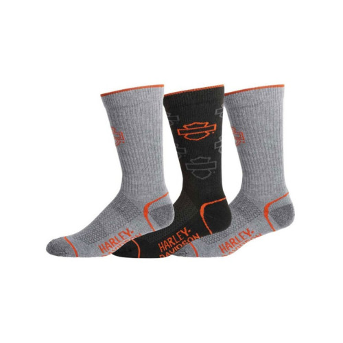 PartzBiz HD: 5000811-ถุงเท้า Harley-Davidson H-D Socks Shield Riding D89265470-020
