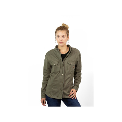 PartzBiz HD: 5901855-Motoshirt Women Olive Xtm-Fiber Jdl8003 Motorcycle Jacket