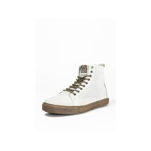 PartzBiz HD: 5901878-“Neo White Brown” JDB1063 รองเท้าผ้าใบขี่มอเตอร์ไซค์