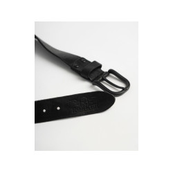 PartzBiz HD 93138 - เข็มขัดผู้ชาย Oakland Belt หนังวัวสีดำ