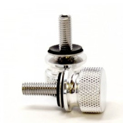 PartzBiz HD SD-TPH-SCW-BK - สกรูฝาครอบด้านข้างแบบปลดเร็ว Speed ​​Dealer สำหรับ Triumph Bonneville T100 Scrambler