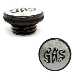 PartzBiz HD SD-GC-HD-BK-BK-G-RH - Speed ​​Dealer Customs Gas Cap Gas Series สำหรับ Harley Davidson