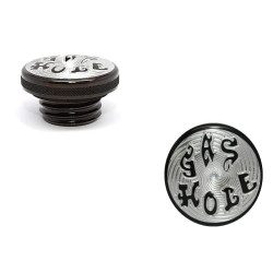 PartzBiz HD SD-GC-HD-BK-BK-GH-RH - Speed ​​Dealer Customs Gas Cap Gas Hole-Series สำหรับ Harley Davidson