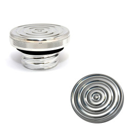 PartzBiz HD SD-GC-HD-BE-BR-RH - Speed ​​Dealer Customs Gas Cap Bullseye Series สำหรับ Harley Davidson