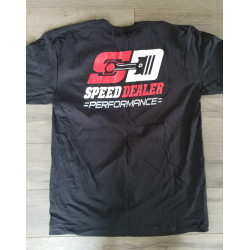 PartzBiz HD SD-TS-SDP-BK-SM - เสื้อยืด Speed ​​Dealer Performance สีดำ