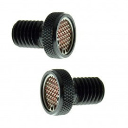PartzBiz HD SD-BRE-BK-38 - ชุดโบลต์ระบายอากาศหัวแคมคู่ Harley แบบมีร่อง ขนาด 3/8 นิ้ว x 3/4 นิ้ว