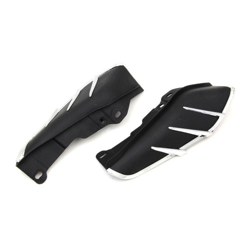 V-Twin 51-0422 Black Windshield Deflector Set Chrome Trim OE 61400028 FLT 09-Up bodywork wind shield deflector davidson electra road street glide king V-Twin 51-0422 Black Windshield Deflector Set Chrome Trim OE 61400028 FLT 09-Up bodywork wind shield deflector davidson electra road street glide king