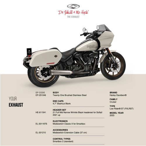 PartzBiz HD: EP-251046-FXLRST 2023 - Mid Control Brushed Stainless