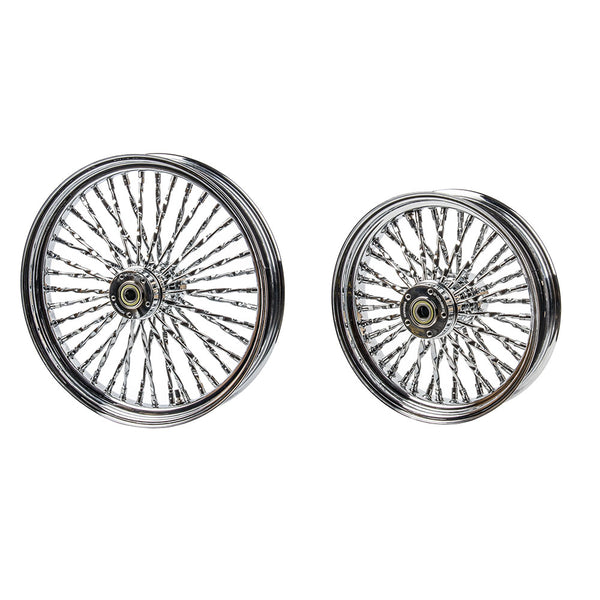 PartzBiz HD: 19034564-Fat Twisted Chrome Spoke Tubeless Wheel For Harley Sofail 2018+ Heritage classic/Slim/Deluxe - 21x3.25 PartzBiz HD: 19034564-Fat Twisted Chrome Spoke Tubeless Wheel For Harley Sofail 2018+ Heritage classic/Slim/Deluxe - 21x3.25