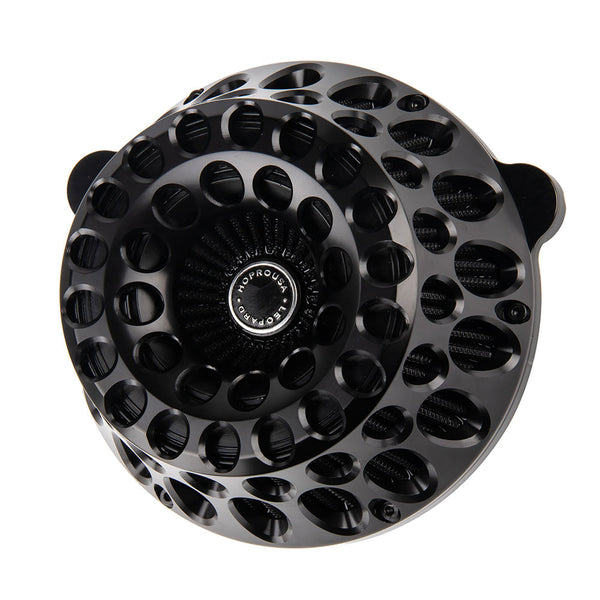 PartzBiz HD: 19054678-Fat Hole Air Cleaner For Harley Davidson 2018-2024 Softail 107/114/117 All Models & 2017-2023 Touring 107/114/117 All Models - Black PartzBiz HD: 19054678-Fat Hole Air Cleaner For Harley Davidson 2018-2024 Softail 107/114/117 All Models & 2017-2023 Touring 107/114/117 All Models - Black
