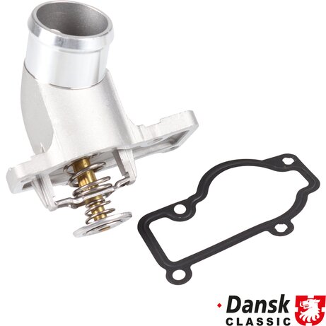 PartzBiz CE 1614500100 - Thermostat housing with thermostat, 83°